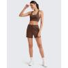 image:imageG4Free Smoofit Modal Soft Sweat Shorts Women Shockcord Elastic Waist Summer Casual Lounge Shorts with PocketsDark Coffee