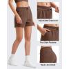 image:imageG4Free Smoofit Modal Soft Sweat Shorts Women Shockcord Elastic Waist Summer Casual Lounge Shorts with PocketsDark Coffee