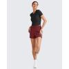 image:imageG4Free Smoofit Modal Soft Sweat Shorts for Women High Waist Summer Comfy Casual Shorts with PocketsDark Burgundy