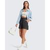 image:imageG4Free Workout Shorts Women 4 High Waisted Lightweight Shorts with Pockets for Hiking Running Casual OutdoorBlack