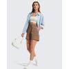 image:imageG4Free Workout Shorts Women 4 High Waisted Lightweight Shorts with Pockets for Hiking Running Casual OutdoorLava Cake