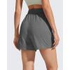 image:imageG4Free Workout Shorts Women 4 High Waisted Lightweight Shorts with Pockets for Hiking Running Casual OutdoorWood Gray