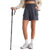 image:imageG4Free Cargo Shorts Women 4 Lightweight Drawstring Waist Water Resistant Outdoor Hiking Shorts with PocketsDark Gray
