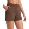 image:imageG4Free Smoofit Modal Soft Casual Shorts for Women High Waisted Summer Lounge Sweat Shorts with PocketsDark Coffee