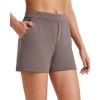 image:imageG4Free Smoofit Modal Soft Casual Shorts for Women High Waisted Summer Lounge Sweat Shorts with PocketsTaupe