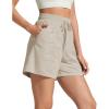 image:imageG4Free Workout Shorts Women 4 High Waisted Lightweight Shorts with Pockets for Hiking Running Casual OutdoorWarm Ash Gray