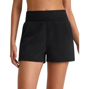 image:imageG4Free Smoofit Modal Soft Sweat Shorts for Women High Waist Summer Comfy Casual Shorts with PocketsBlack