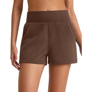 image:imageG4Free Smoofit Modal Soft Sweat Shorts for Women High Waist Summer Comfy Casual Shorts with PocketsDark Coffee