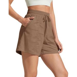 image:imageG4Free Workout Shorts Women 4 High Waisted Lightweight Shorts with Pockets for Hiking Running Casual OutdoorLava Cake