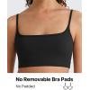 image:imageG4Free BareFeel Adjustable Spaghetti Straps Sports Bras Women  Scoop Neck Casual Yoga Crop Top Non PaddedBlack