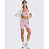 image:imageG4Free BareFeel Adjustable Spaghetti Straps Sports Bras Women  Scoop Neck Casual Yoga Crop Top Non PaddedBlush