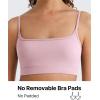 image:imageG4Free BareFeel Adjustable Spaghetti Straps Sports Bras Women  Scoop Neck Casual Yoga Crop Top Non PaddedBlush