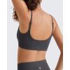 image:imageG4Free BareFeel Adjustable Spaghetti Straps Sports Bras Women  Scoop Neck Casual Yoga Crop Top Non PaddedDark Gray