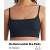 image:imageG4Free BareFeel Adjustable Spaghetti Straps Sports Bras Women  Scoop Neck Casual Yoga Crop Top Non PaddedDark Navy