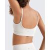 image:imageG4Free BareFeel Adjustable Spaghetti Straps Sports Bras Women  Scoop Neck Casual Yoga Crop Top Non PaddedPure White