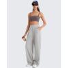 image:imageG4Free BareFeel Adjustable Spaghetti Straps Sports Bras Women  Scoop Neck Casual Yoga Crop Top Non PaddedTaupe