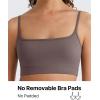 image:imageG4Free BareFeel Adjustable Spaghetti Straps Sports Bras Women  Scoop Neck Casual Yoga Crop Top Non PaddedTaupe