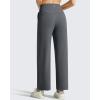 image:imageG4Free BareFeel Ankle Yoga Pants Women 78 Length High Stretch Waist Casual Dressy Pants with Pockets Slacks 252729Dark Gray