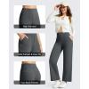 image:imageG4Free BareFeel Ankle Yoga Pants Women 78 Length High Stretch Waist Casual Dressy Pants with Pockets Slacks 252729Dark Gray