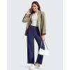 image:imageG4Free BareFeel Ankle Yoga Pants Women 78 Length High Stretch Waist Casual Dressy Pants with Pockets Slacks 252729Royal Blue