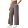 image:imageG4Free BareFeel Ankle Yoga Pants Women 78 Length High Stretch Waist Casual Dressy Pants with Pockets Slacks 252729Taupe