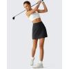 image:imageG4Free BareFeel High Stretch Golf Skirts for Women  15 A Line Tennis Skort Casual Summer Inner Shorts with 3 PocketsBlack