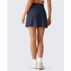 image:imageG4Free BareFeel High Stretch Golf Skirts for Women  15 A Line Tennis Skort Casual Summer Inner Shorts with 3 PocketsDark Navy