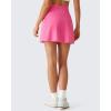 image:imageG4Free BareFeel High Stretch Golf Skirts for Women  15 A Line Tennis Skort Casual Summer Inner Shorts with 3 PocketsRosy Pink
