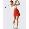 image:imageG4Free BareFeel High Stretch Golf Skirts for Women  15 A Line Tennis Skort Casual Summer Inner Shorts with 3 PocketsRust Orange