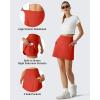 image:imageG4Free BareFeel High Stretch Golf Skirts for Women  15 A Line Tennis Skort Casual Summer Inner Shorts with 3 PocketsRust Orange