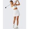 image:imageG4Free BareFeel High Stretch Golf Skirts for Women  15 A Line Tennis Skort Casual Summer Inner Shorts with 3 PocketsWhite