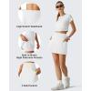 image:imageG4Free BareFeel High Stretch Golf Skirts for Women  15 A Line Tennis Skort Casual Summer Inner Shorts with 3 PocketsWhite