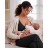 image:imageG4Free BareFeel Maternity Bra Wireless V Neck Nursing Bras for Breastfeeding U Back Pregnancy Sleep Bras YogaBlack