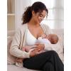 image:imageG4Free BareFeel Maternity Bra Wireless V Neck Nursing Bras for Breastfeeding U Back Pregnancy Sleep Bras YogaPure White