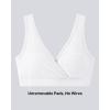 image:imageG4Free BareFeel Maternity Bra Wireless V Neck Nursing Bras for Breastfeeding U Back Pregnancy Sleep Bras YogaPure White
