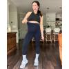 image:imageG4Free BareFeel Maternity Leggings with Pockets Over The Belly Stretchy Workout Yoga Pregnancy PantsDark Blue