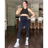 image:imageG4Free BareFeel Maternity Leggings with Pockets Over The Belly Stretchy Workout Yoga Pregnancy PantsDark Blue