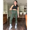 image:imageG4Free BareFeel Maternity Leggings with Pockets Over The Belly Stretchy Workout Yoga Pregnancy PantsGray Sage