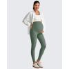 image:imageG4Free BareFeel Maternity Leggings with Pockets Over The Belly Stretchy Workout Yoga Pregnancy PantsGray Sage