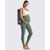 image:imageG4Free BareFeel Maternity Leggings with Pockets Over The Belly Stretchy Workout Yoga Pregnancy PantsGray Sage