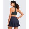 image:imageG4Free BareFeel V Neck Sports Bra for Women  Padded Collared Racerback Tennis Workout Tank TopsBlack