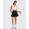 image:imageG4Free BareFeel V Neck Sports Bra for Women  Padded Collared Racerback Tennis Workout Tank TopsPure White