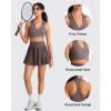 image:imageG4Free BareFeel V Neck Sports Bra for Women  Padded Collared Racerback Tennis Workout Tank TopsTaupe