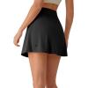 image:imageG4Free BareFeel Wrap Tennis Skirts for Women  15 High Stretch A Line Golf Skort Casual Summer Builtin Shorts with PocketsBlack