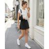 image:imageG4Free BareFeel Wrap Tennis Skirts for Women  15 High Stretch A Line Golf Skort Casual Summer Builtin Shorts with PocketsBlack