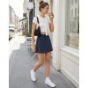 image:imageG4Free BareFeel Wrap Tennis Skirts for Women  15 High Stretch A Line Golf Skort Casual Summer Builtin Shorts with PocketsDark Navy
