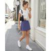 image:imageG4Free BareFeel Wrap Tennis Skirts for Women  15 High Stretch A Line Golf Skort Casual Summer Builtin Shorts with PocketsDusky Purple