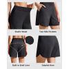 image:imageG4Free Chillwhisp Running Shorts for Women 4  High Waist Lightweight Casual Athletic Shorts Builtin Liner with PocketsBlack