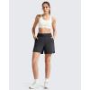 image:imageG4Free Chillwhisp Running Shorts for Women 4  High Waist Lightweight Casual Athletic Shorts Builtin Liner with PocketsBlack