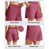 image:imageG4Free Chillwhisp Running Shorts for Women 4  High Waist Lightweight Casual Athletic Shorts Builtin Liner with PocketsDark Burgundy